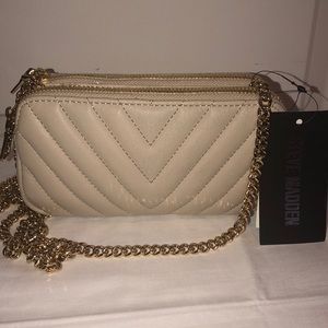 Steven Madden GINA Cream Crossbody Bag